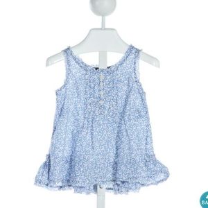RALPH LAUREN GIRLS 4/4T Blue Floral Dress